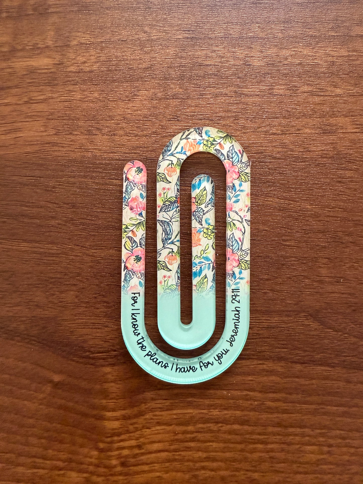 Faith (Jeremiah 29:11) Jumbo Paper Clip/ Bookmarks