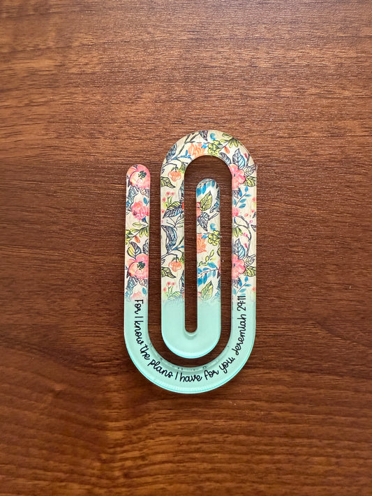 Faith (Jeremiah 29:11) Jumbo Paper Clip/ Bookmarks