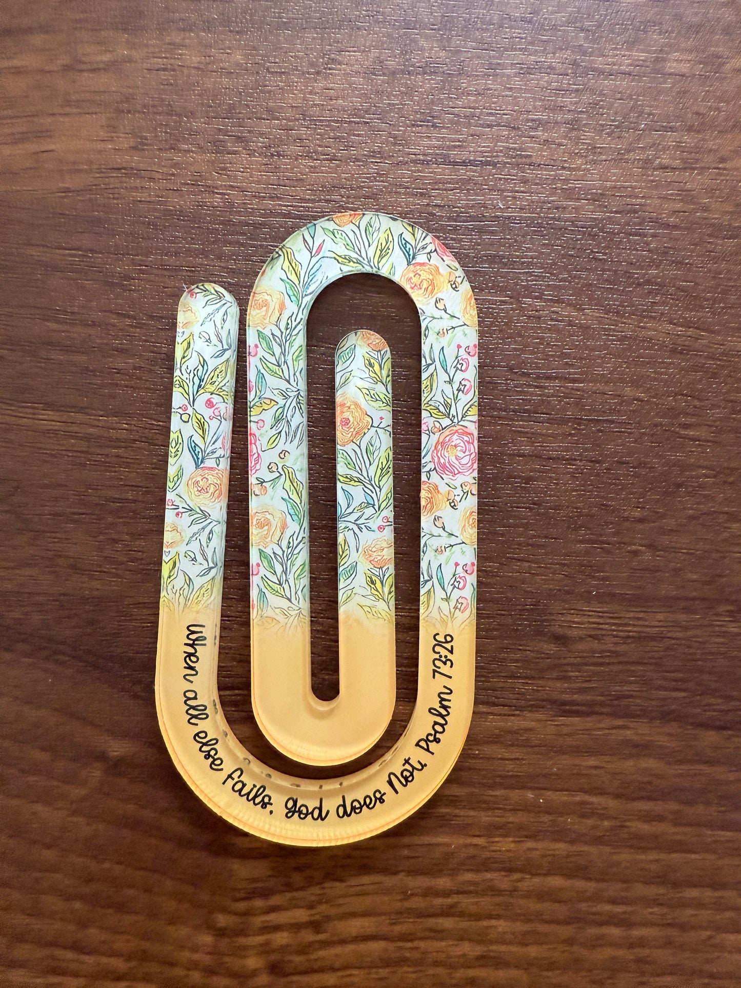 Faith (Psalm 73:26) jumbo Paper Clip: Bookmark