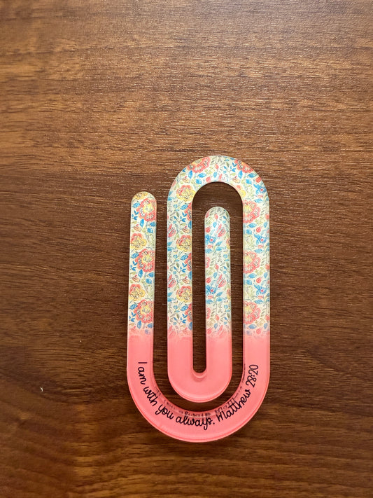 Faith  (Mathew 28:20) Jumbo Paper Clip/ Bookmarks