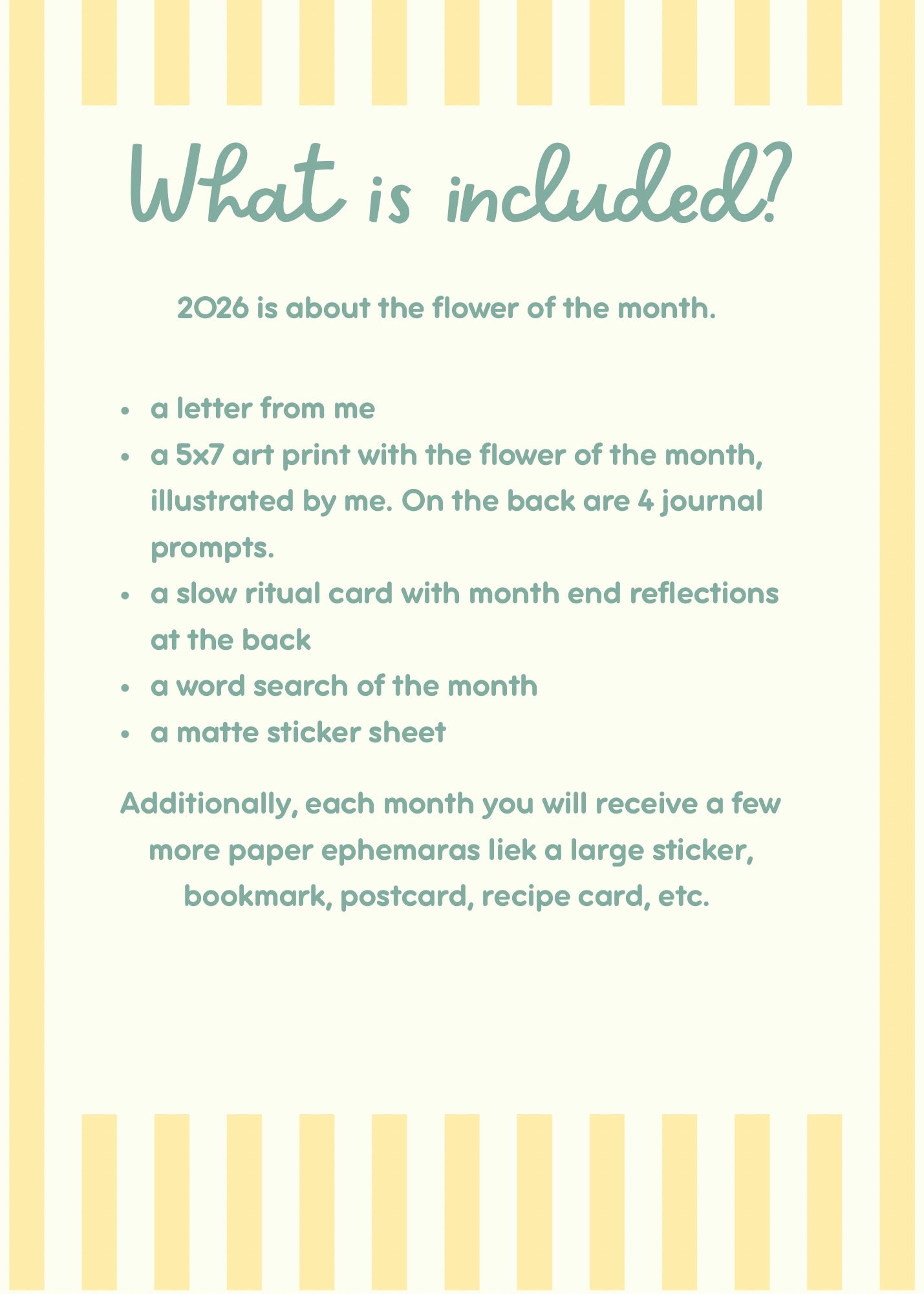 Lavender Hour Monthly Subscription- sign up open for July
