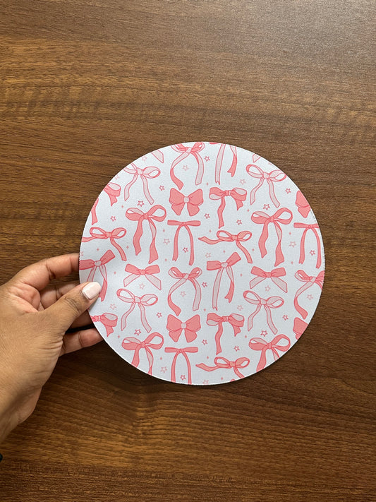 Pink Bows Mouse Pad