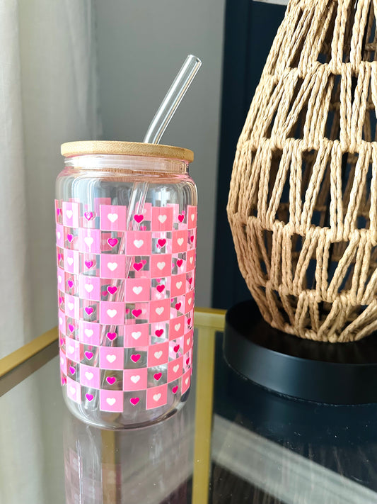 Coeurs à carreaux