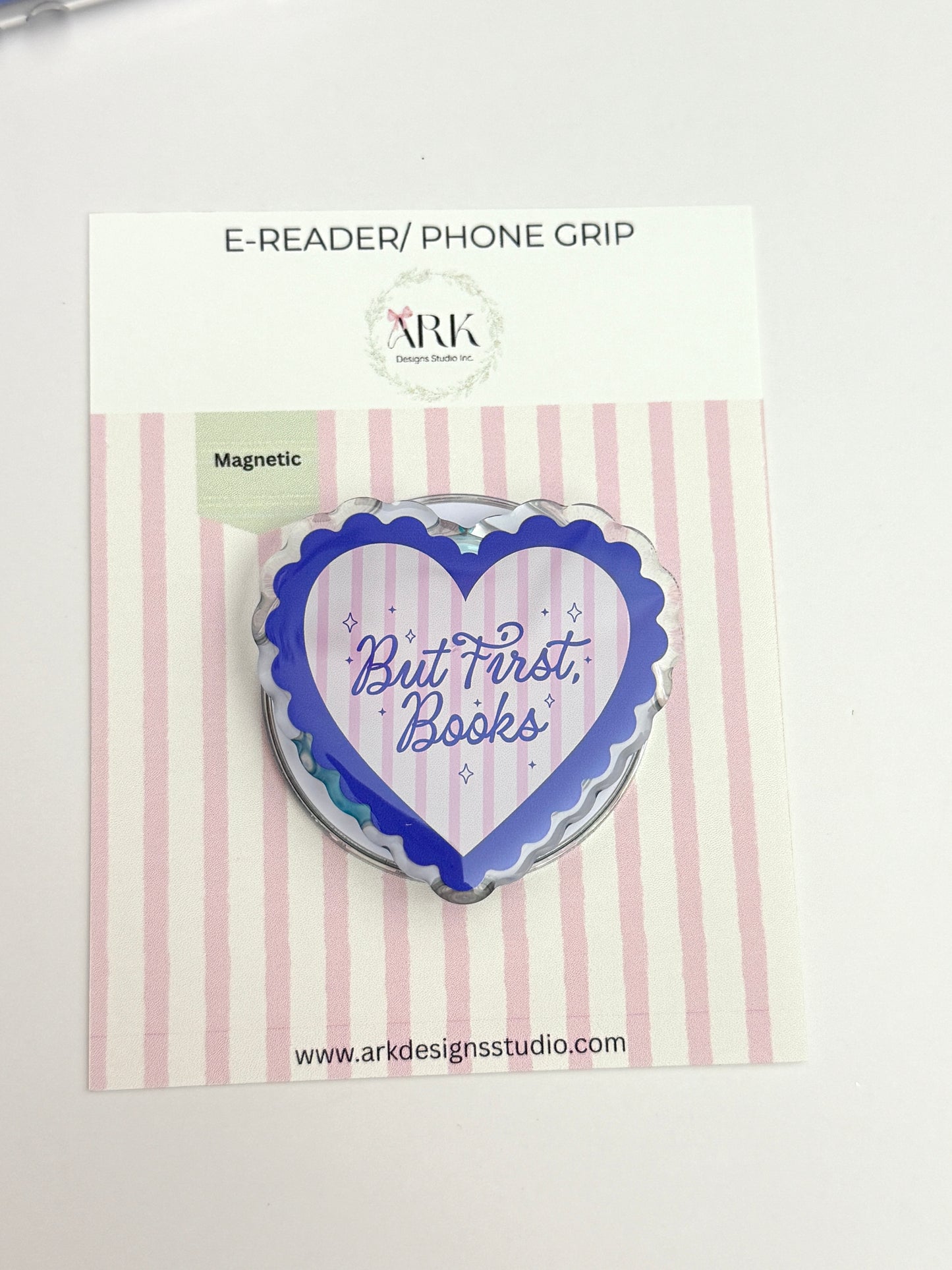 But first, Books | Magnetic Phone & E-reader Grip | Snap-On | MagSafe Style