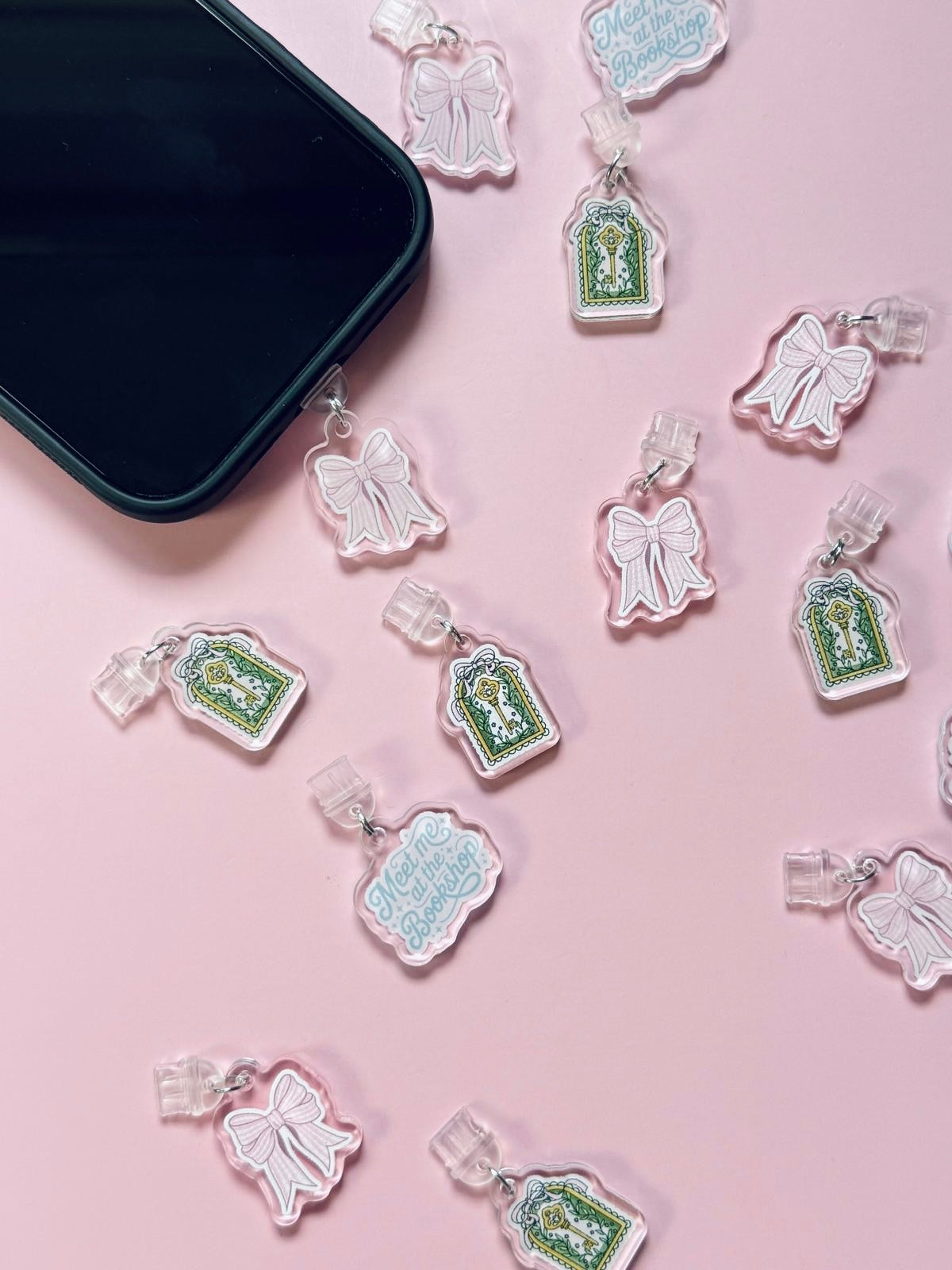 Acrylic USB-C Charms - Bow