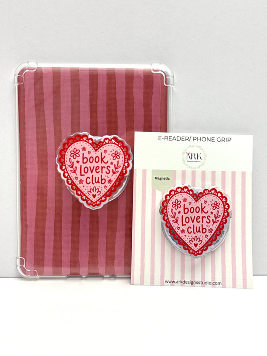 Book lovers club | Magnetic Phone & E-reader Grip | Snap-On | MagSafe Style