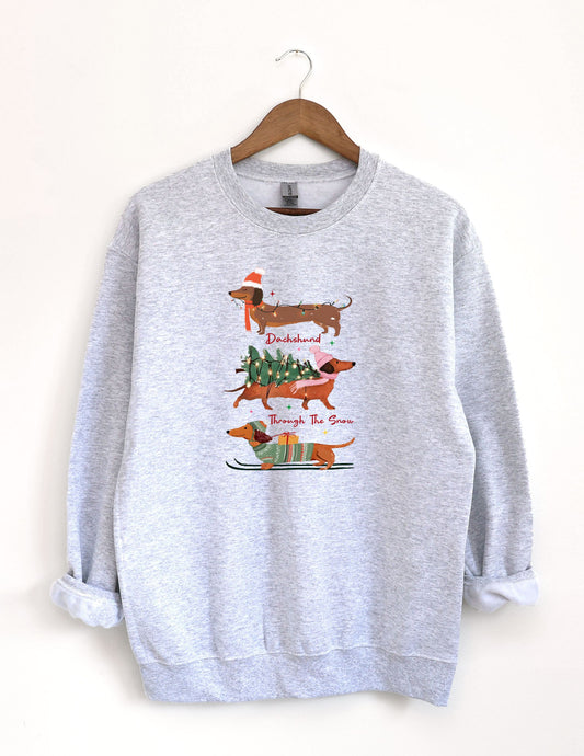 Dachshund Through The Snow - sweatshirt