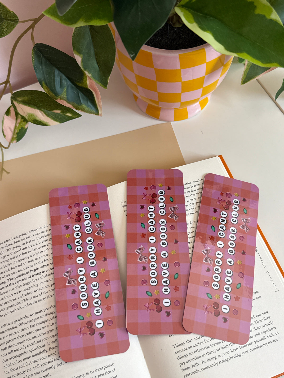 Double-Sided Laminated Bookmarks | Cute Bookish Bookmark | 6” x 2”