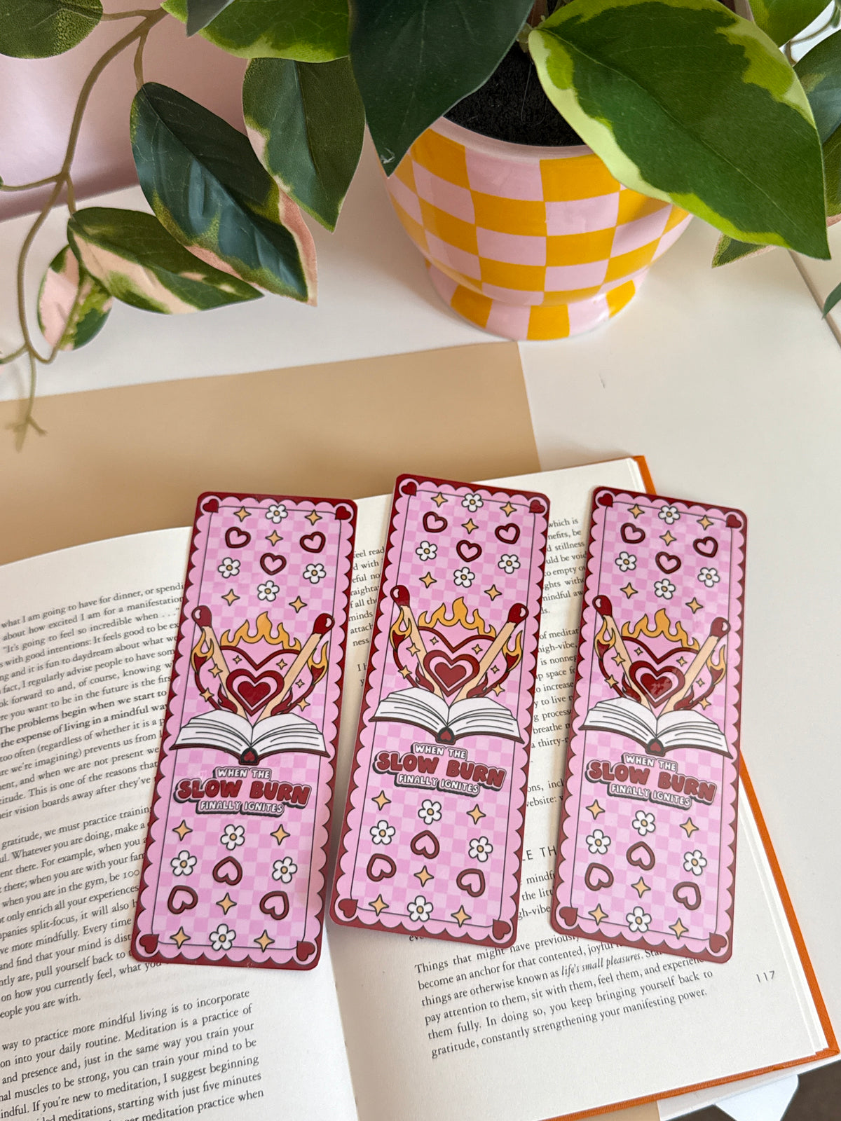 Double-Sided Laminated Bookmarks | Cute Bookish Bookmark | 6” x 2”