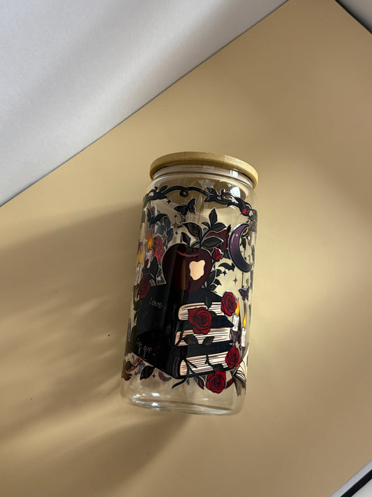 Dark Romance Glass Cup | 16oz glass cup (Copy)