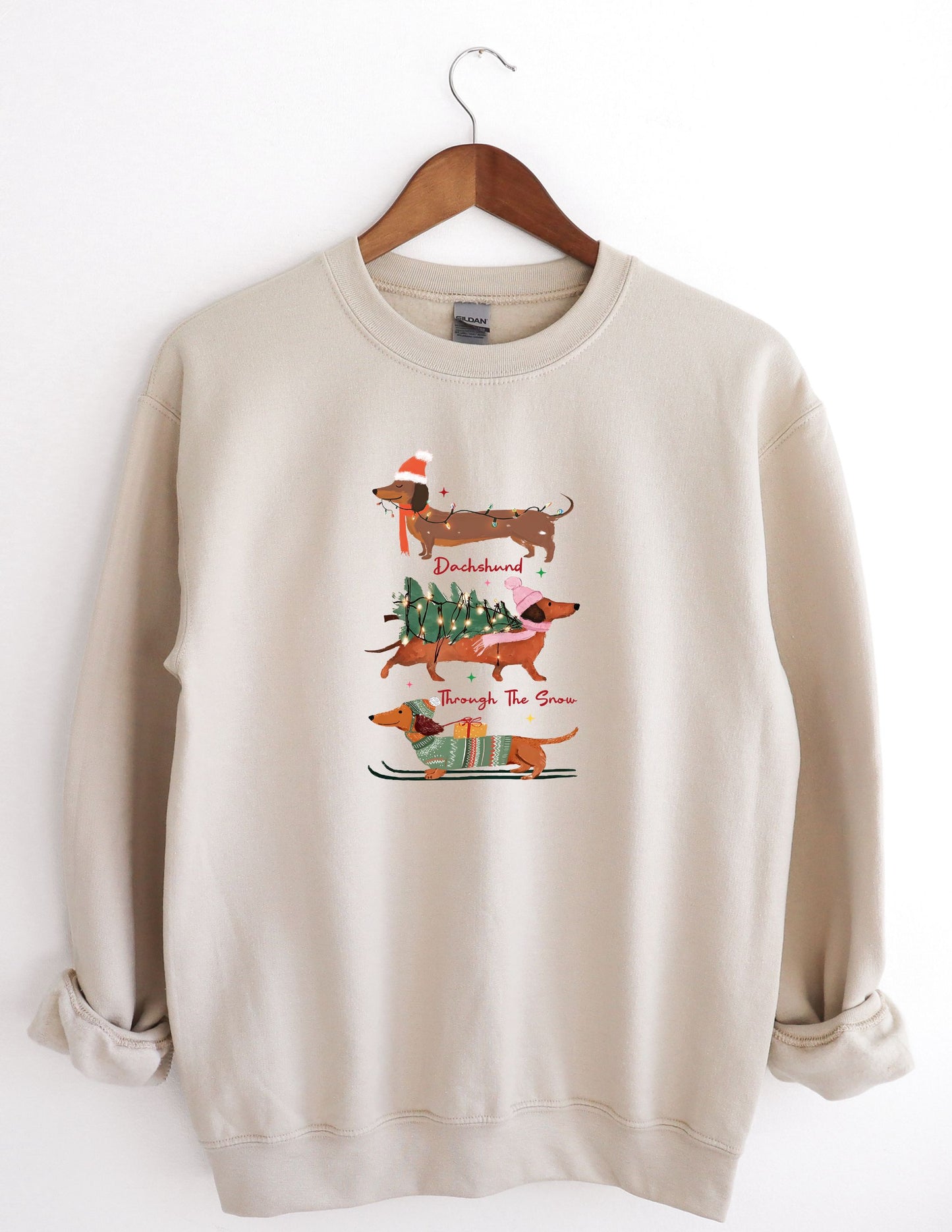 Dachshund Through The Snow - sweatshirt