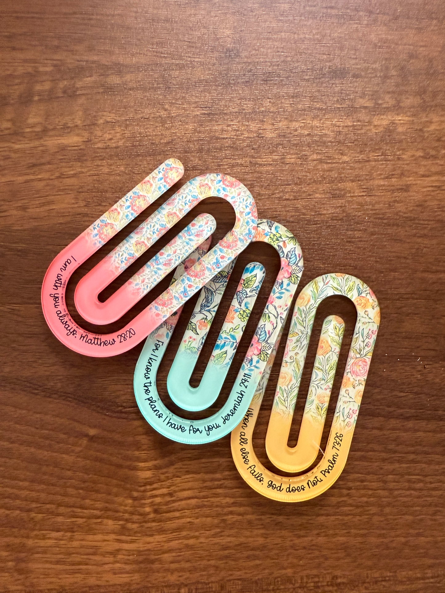 Faith (Jeremiah 29:11) Jumbo Paper Clip/ Bookmarks