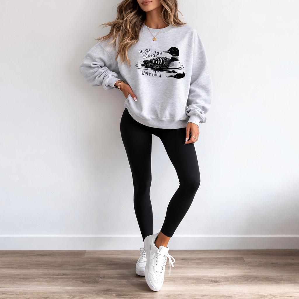 Canadian Wolf bird Sweatshirt