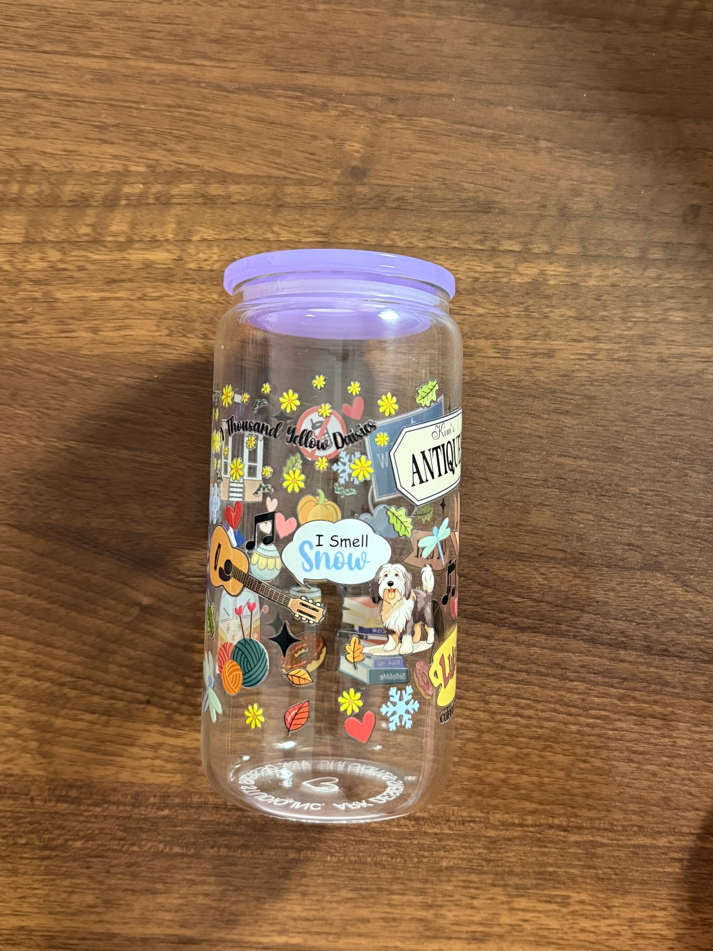 Coffee & Girls - 16oz Tumbler with Plastic Lid & Glass Straw