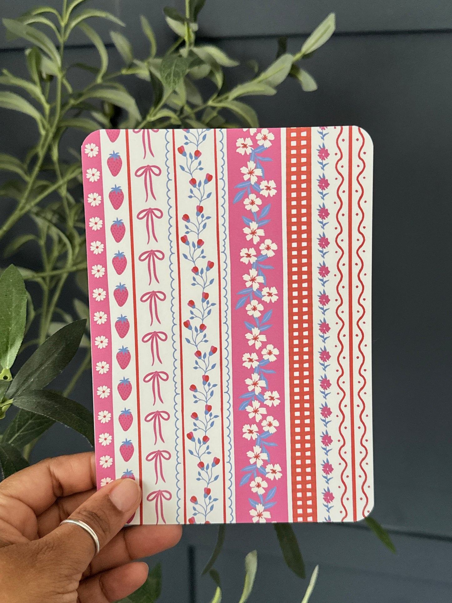 Kindle Insert | Red Collection | Premium Cardstock Inserts