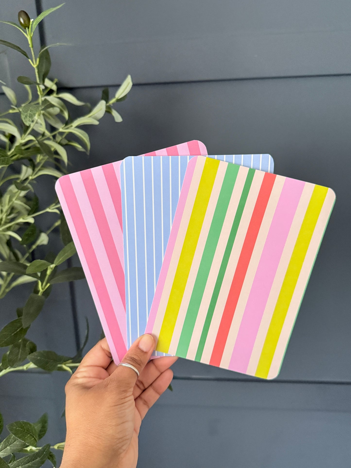 Kindle Insert | Stripe Collection | Premium Cardstock Inserts