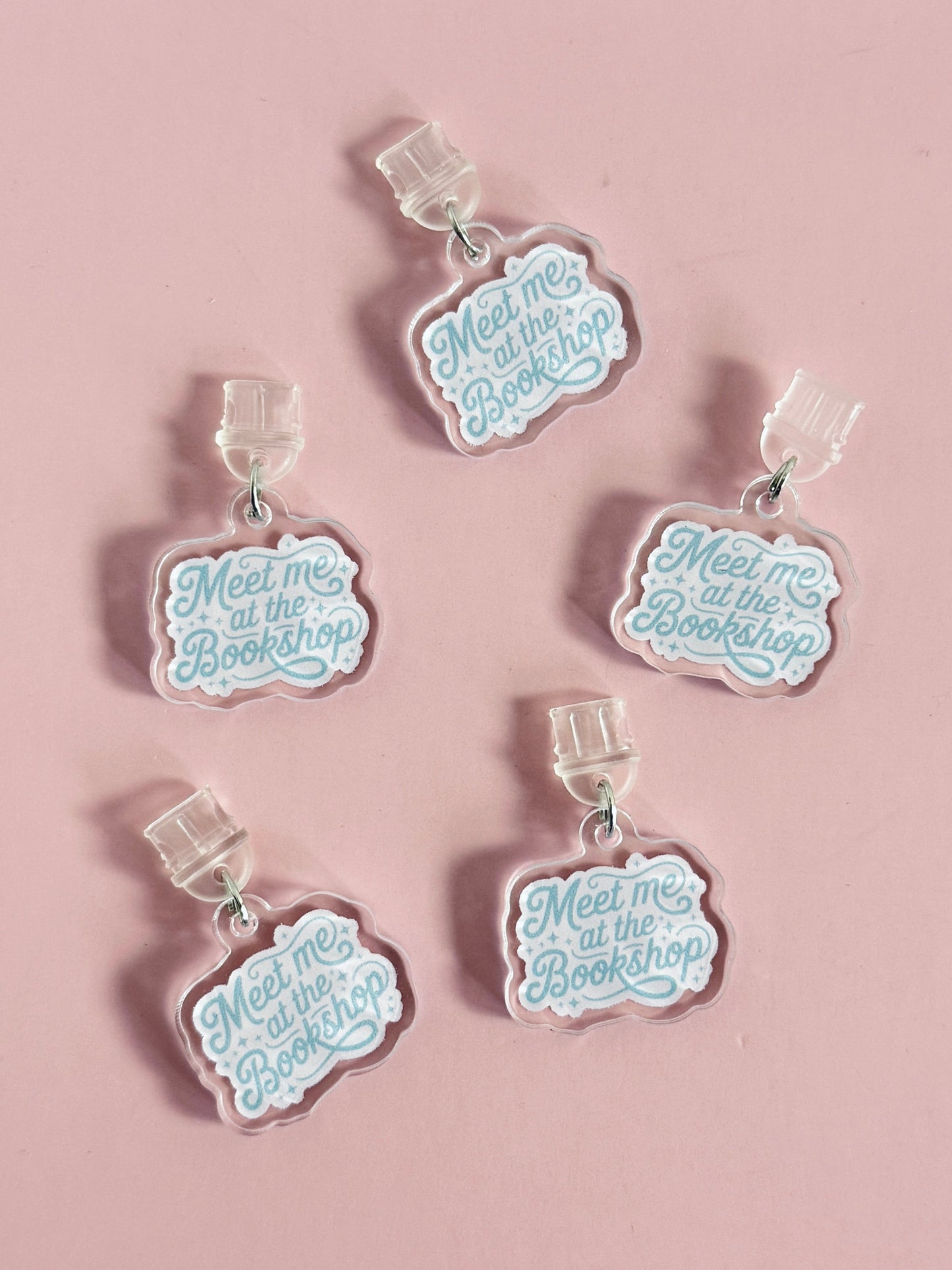 Acrylic USB-C Charms - Meet me at the bookshop