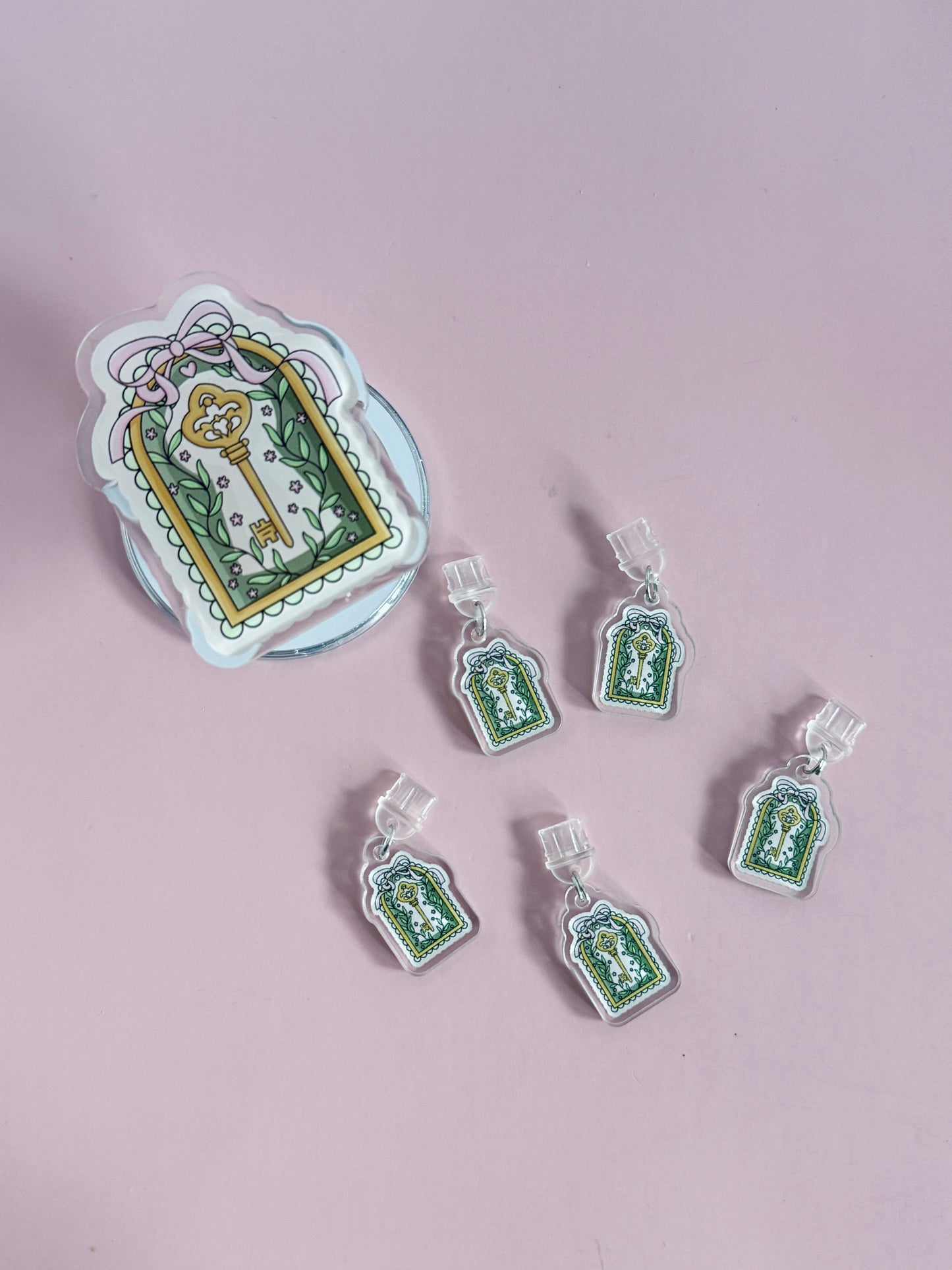 Acrylic USB-C Charms - Secret Garden