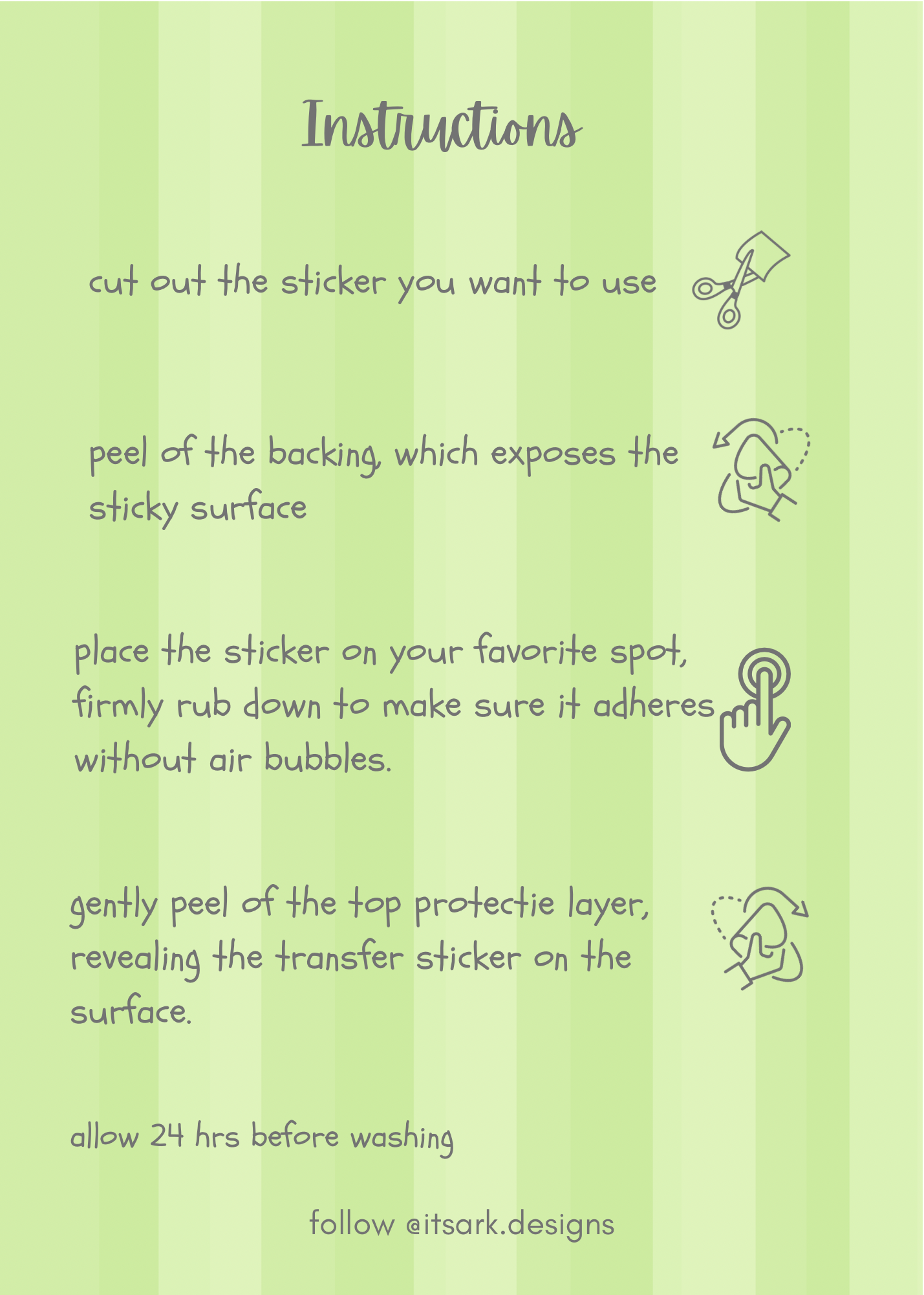 UV DTF Transfer Sticker Sheet