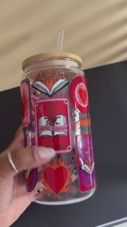 Slowburn Lovers Glass Cup | 16oz glass cup